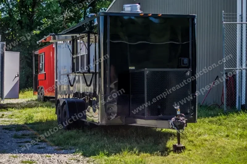 2025 Fully Equipped Food Trailer 7x16 Black-Out photo 9