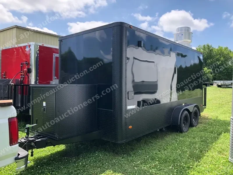 2025 Fully Equipped Food Trailer 7x16 Black-Out photo 1